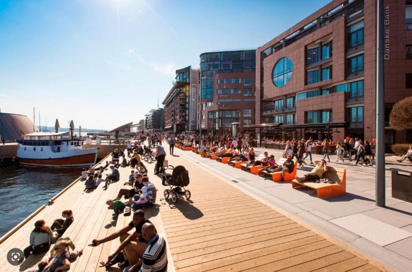 Apartmán Penthouse Sentralt I Oslo Exteriér fotografie